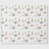 Schattig woudpapier voor bosdieren cadeaupapier (Vlak)