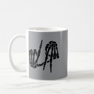 Schattig Y Los Angeles Handgebaar Skelet La Cadeau Koffiemok
