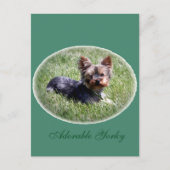 Schattig Yorkie Custom Briefkaart (Voorkant)