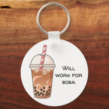 Schattig zal werken voor Boba Grappige Boba Theeli