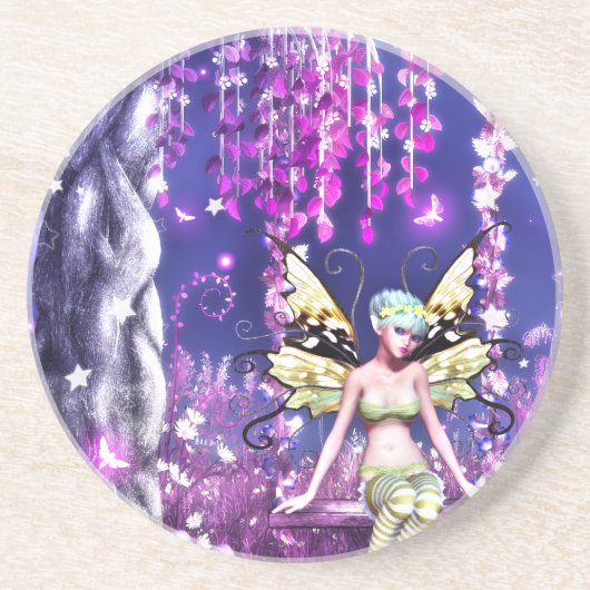 Schattig Zandsteen Onderzetter (Voorkant)