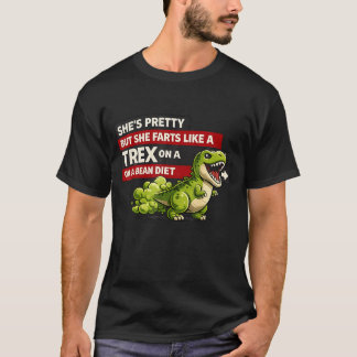 Schattig Ze Is Mooi Dino Gas T-shirt