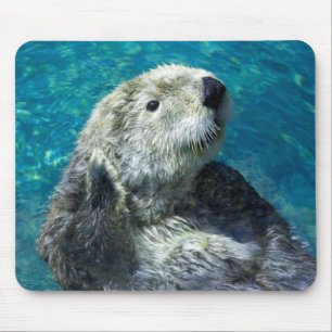 Schattig Zee Otter Cute Blue Water Muismat