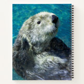 Schattig Zee Otter Cute Blue Water Notitieboek (Achterkant)