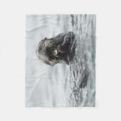 Schattig Zee Otter Fleece Deken (Voorkant)