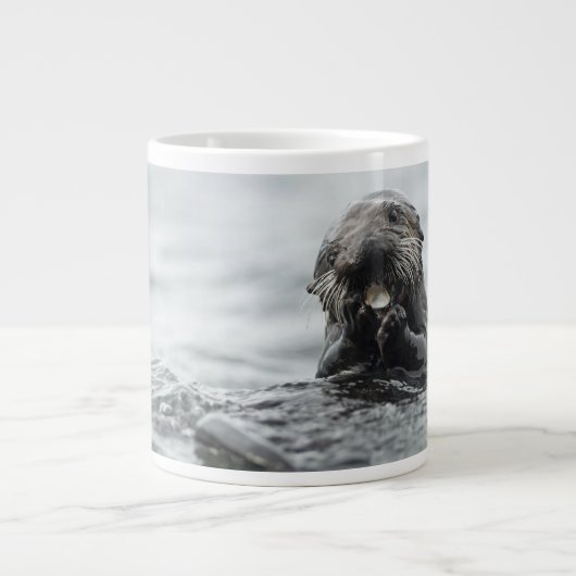 Schattig Zee Otter Grote Koffiekop (Voorkant)