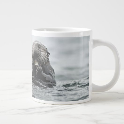 Schattig Zee Otter Grote Koffiekop (Rechts)