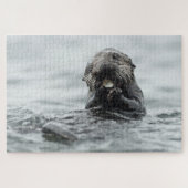 Schattig Zee Otter Legpuzzel (Horizontaal)