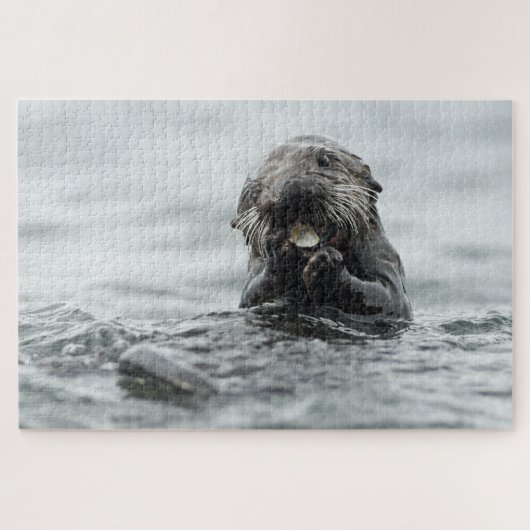 Schattig Zee Otter Legpuzzel (Horizontaal)