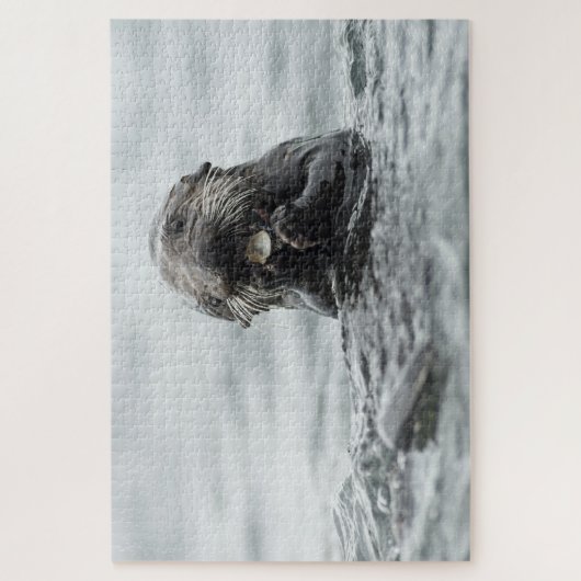 Schattig Zee Otter Legpuzzel (Verticaal)