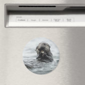 Schattig Zee Otter Magneet (Insitu (Vaatwasser))