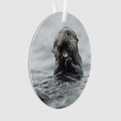 Schattig Zee Otter Ornament (voorkant)