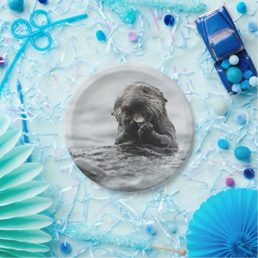 Schattig Zee Otter Papieren Bordje (Feest)