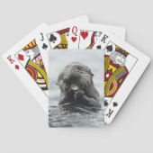 Schattig Zee Otter Pokerkaarten (Achterkant)
