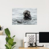 Schattig Zee Otter Poster (Thuiskantoor)