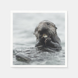 Schattig Zee Otter Servet