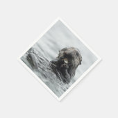 Schattig Zee Otter Servet (Hoek)