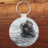 Schattig Zee Otter Sleutelhanger (Voorkant)