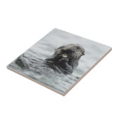 Schattig Zee Otter Tegeltje (Zijkant)