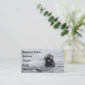 Schattig Zee Otter Visitekaartje (Staand voorkant)