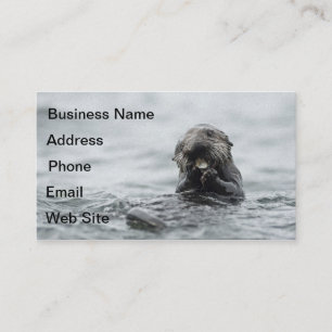 Schattig Zee Otter Visitekaartje