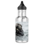 Schattig Zee Otter Waterfles (Rechts)