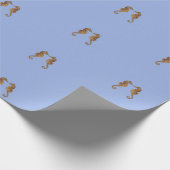 Schattig Zee paard in liefde Cadeaupapier (Hoek)