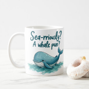 Schattig "Zee-rrieus? Een walviswoordspeling?" Oce Koffiemok