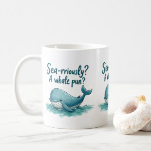 Schattig "Zee-rrieus? Een walviswoordspeling?" Oce Koffiemok
