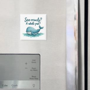 Schattig "Zee-rrieus? Een walviswoordspeling?" Oce Magneet
