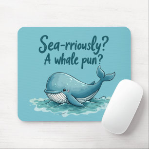Schattig "Zee-rrieus? Een walviswoordspeling?" Oce Muismat
