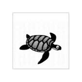 Schattig Zee schildpad reptiel | Rubberstempel (Afrduk)