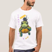 Schattig Zee Turtle T-Shirt voor Content Creators (Voorkant)