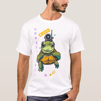 Schattig Zee Turtle T-Shirt voor Content Creators