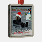 Schattig Zee van de Vakantie Otter Ornament (Rechts)