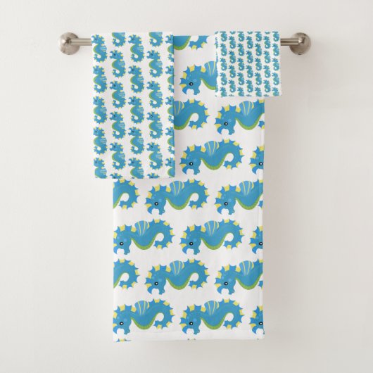Schattig zeedier - Zeepaardje Bad Handdoek (Insitu)