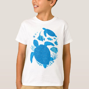 Schattig Zeeen schildpadden Zee Life Design T-shirt