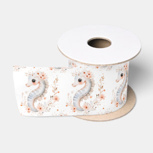Schattig zeepaardje satijnen lint