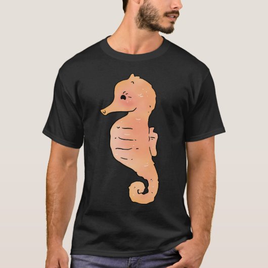 Schattig zeepaardje t-shirt (Voorkant)