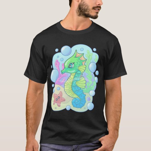 schattig zeepaardje t-shirt (Voorkant)