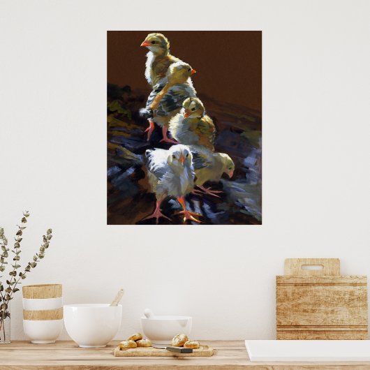 Schattig zijn poster (Keuken)