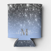 Schattig zilveren glitter blikjeskoeler (Voorkant)