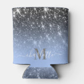 Schattig zilveren glitter blikjeskoeler (Achterkant)