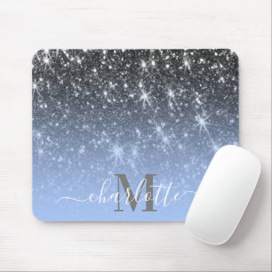 Schattig zilveren glitter muismat