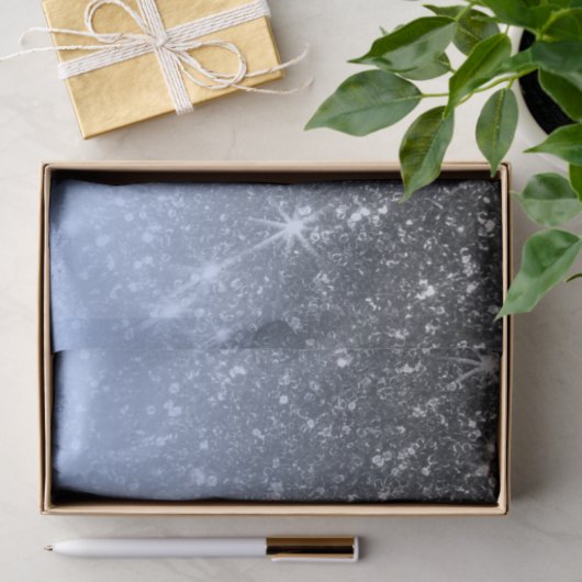 Schattig zilveren glitter tissuepapier (Geschenk)