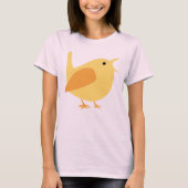 Schattig Zingende vogel Stropdas-Dye T-Shirt (Voorkant)