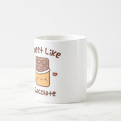 Schattig Zoet Als Chocolade Doodle Koffiemok (Voorkant rechts)