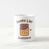 Schattig Zoet Als Chocolade Doodle Koffiemok (Center)