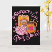 Schattig Zoet Als Pan Dulce Spaans Mexicaans Brood Kaart (Gele Bloem)
