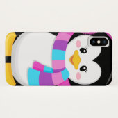 schattig zoet klein meisje pinguïn cartoon Case-Mate iPhone case (Achterkant (horizontaal))